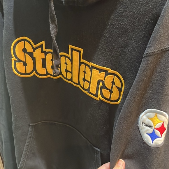 Two Steelers Men’s hoodies both size L - Picture 3 of 7